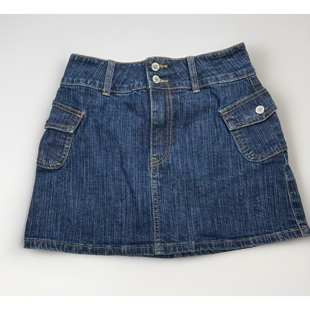 John Galt Womens Denim Mini Skirt Blue Size S Dark Wash